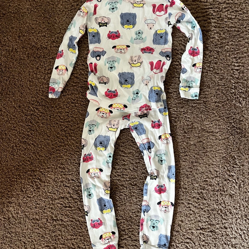 Kids Animal Print One Piece Pajamas